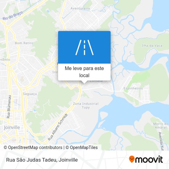 Rua São Judas Tadeu mapa