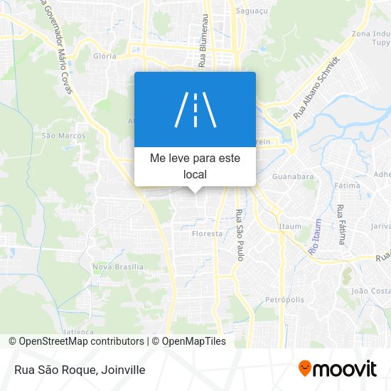 Rua São Roque mapa