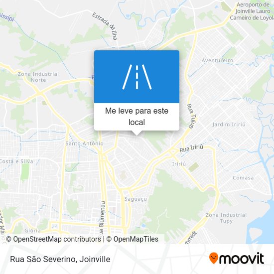 Rua São Severino mapa