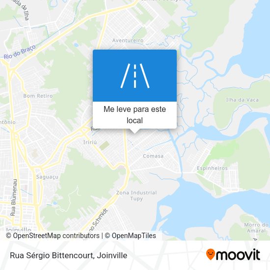 Rua Sérgio Bittencourt mapa