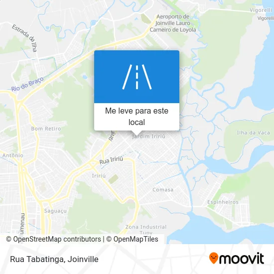Rua Tabatinga mapa