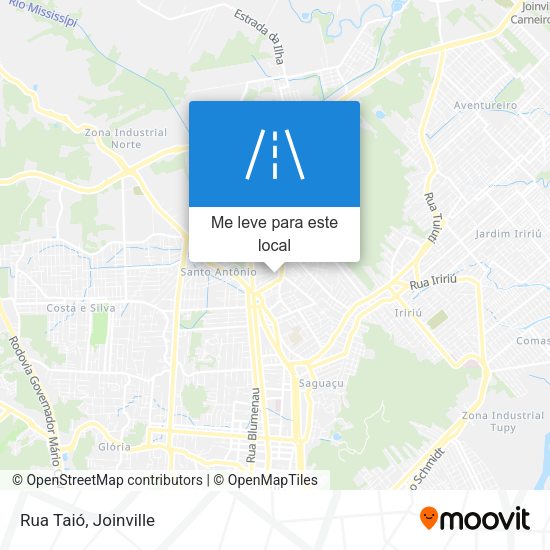 Rua Taió mapa