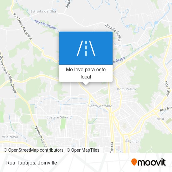 Rua Tapajós mapa
