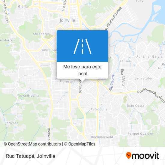 Rua Tatuapé mapa