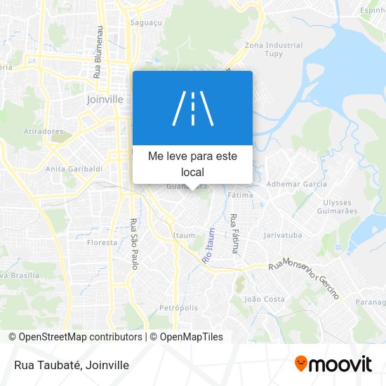 Rua Taubaté mapa