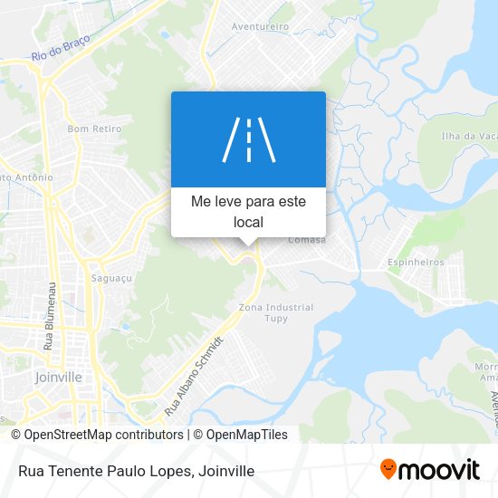 Rua Tenente Paulo Lopes mapa