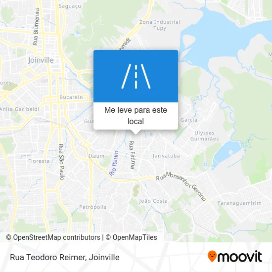 Rua Teodoro Reimer mapa