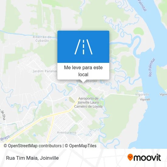 Rua Tim Maia mapa