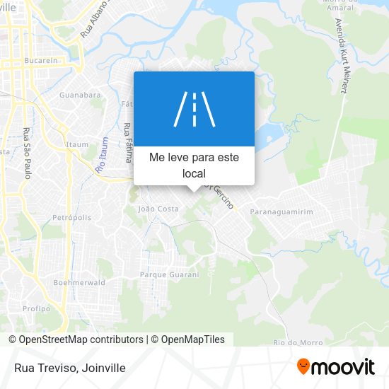 Rua Treviso mapa