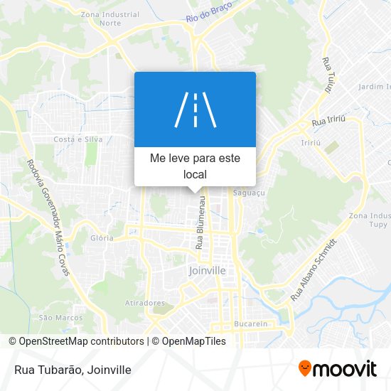 Rua Tubarão mapa