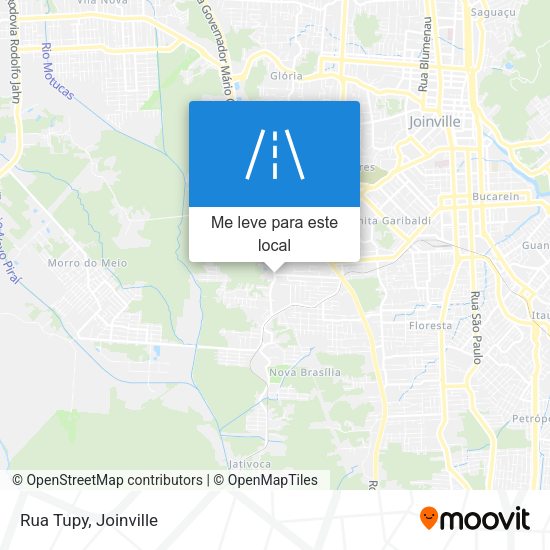 Rua Tupy mapa