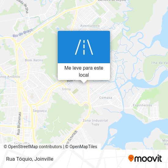 Rua Tóquio mapa