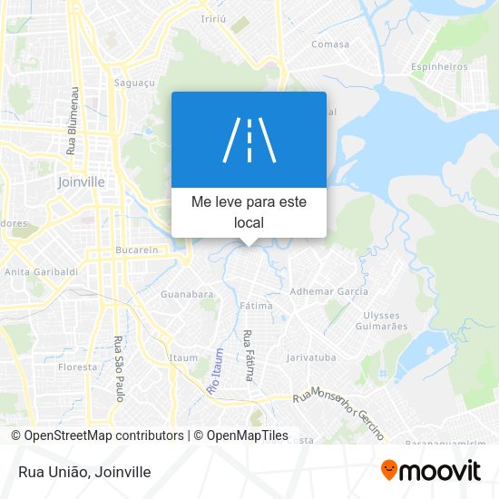 Rua União mapa