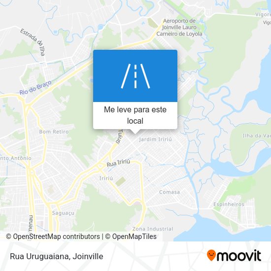 Rua Uruguaiana mapa