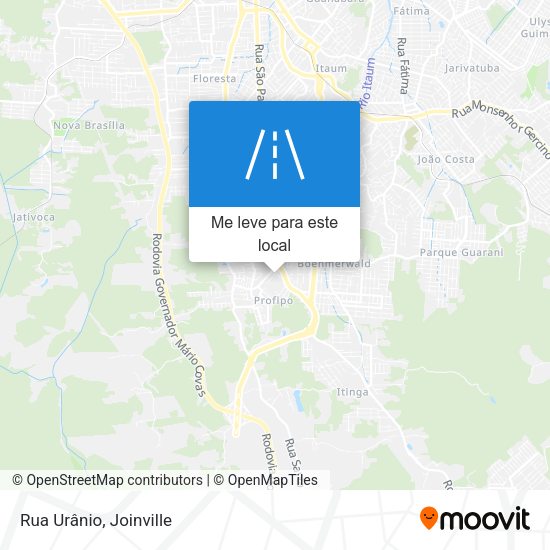 Rua Urânio mapa