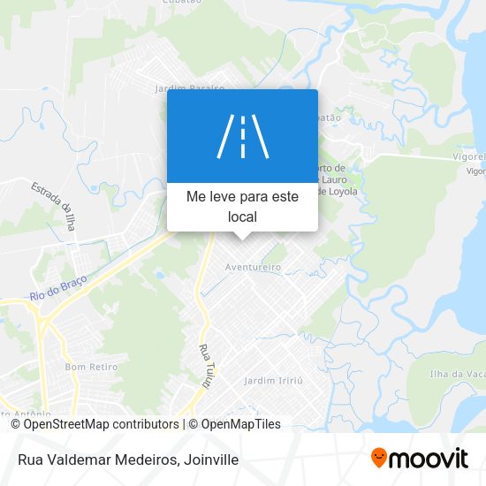 Rua Valdemar Medeiros mapa