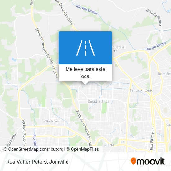 Rua Valter Peters mapa