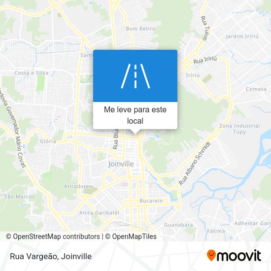 Rua Vargeão mapa