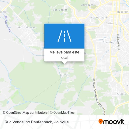 Rua Vendelino Daufenbach mapa