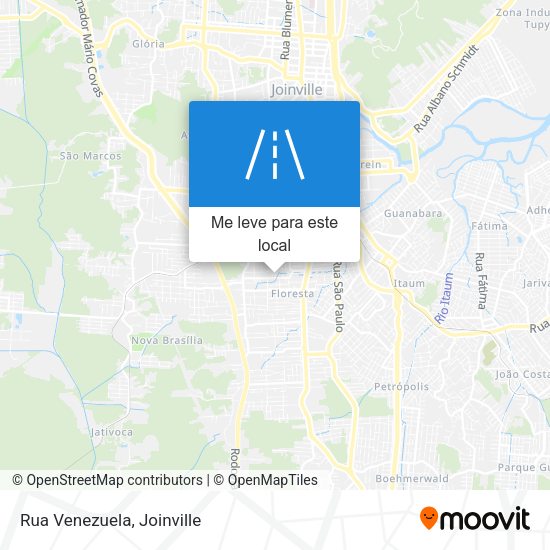 Rua Venezuela mapa