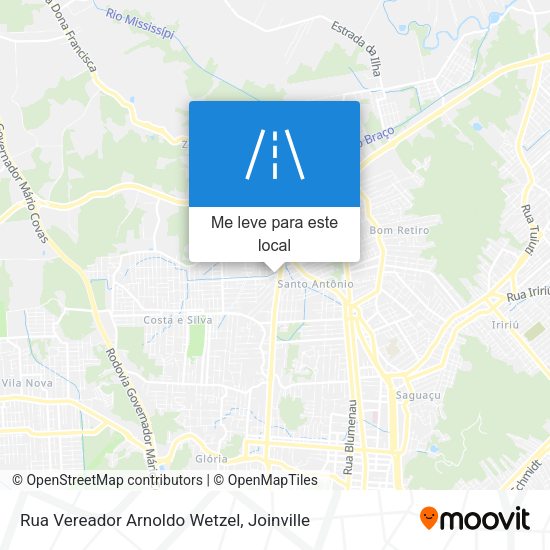 Rua Vereador Arnoldo Wetzel mapa