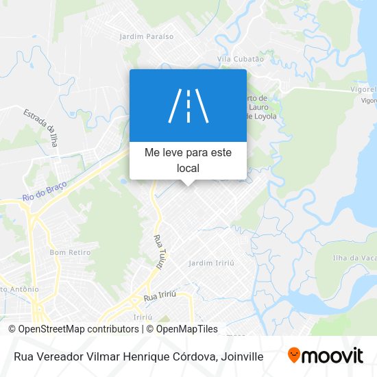 Rua Vereador Vilmar Henrique Córdova mapa