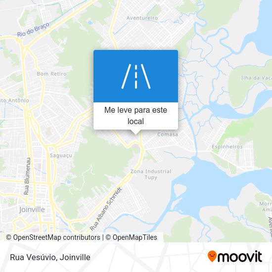 Rua Vesúvio mapa