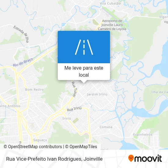 Rua Vice-Prefeito Ivan Rodrigues mapa