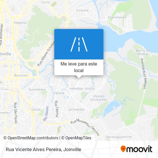 Rua Vicente Alves Pereira mapa