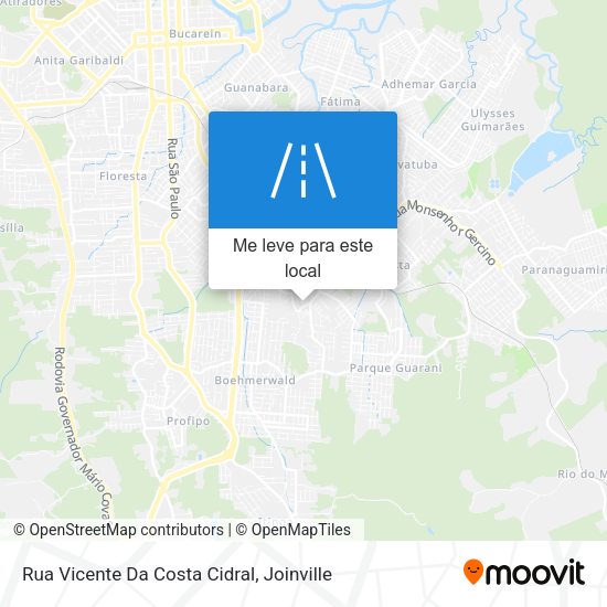 Rua Vicente Da Costa Cidral mapa