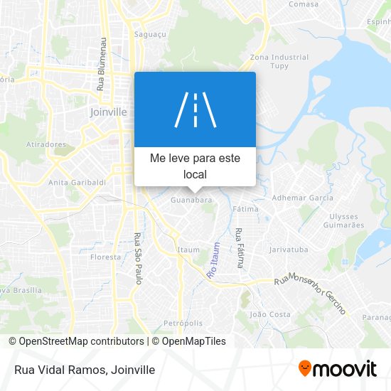 Rua Vidal Ramos mapa