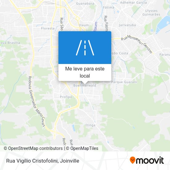 Rua Vigílio Cristofolini mapa