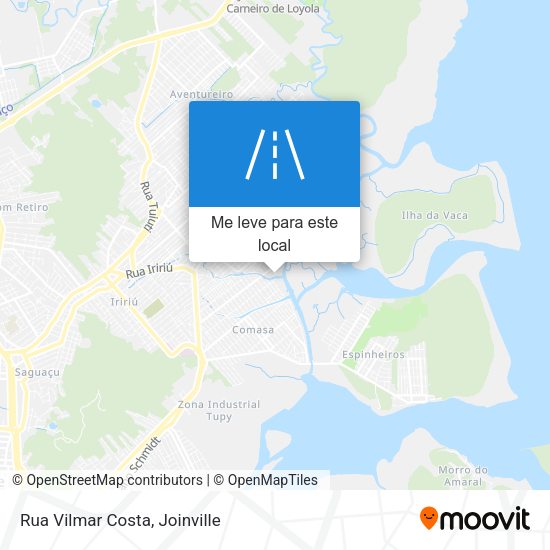 Rua Vilmar Costa mapa