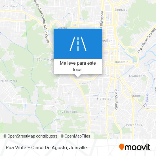 Rua Vinte E Cinco De Agosto mapa