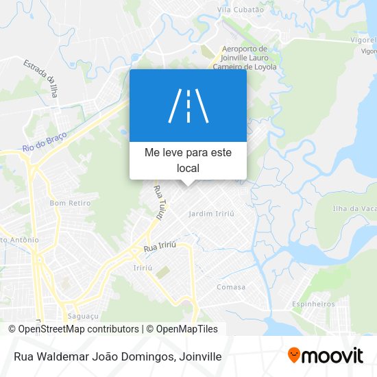 Rua Waldemar João Domingos mapa
