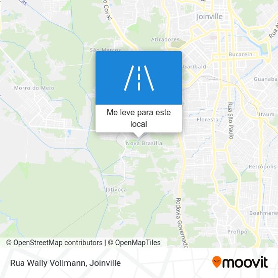 Rua Wally Vollmann mapa