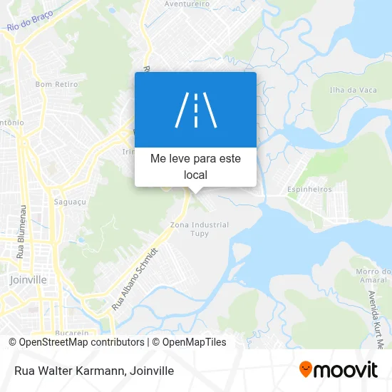 Rua Walter Karmann mapa