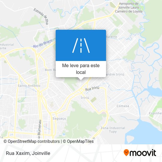 Rua Xaxim mapa