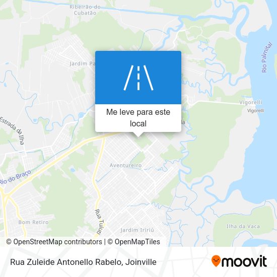 Rua Zuleide Antonello Rabelo mapa
