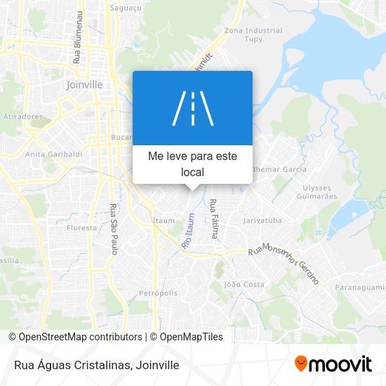 Rua Águas Cristalinas mapa