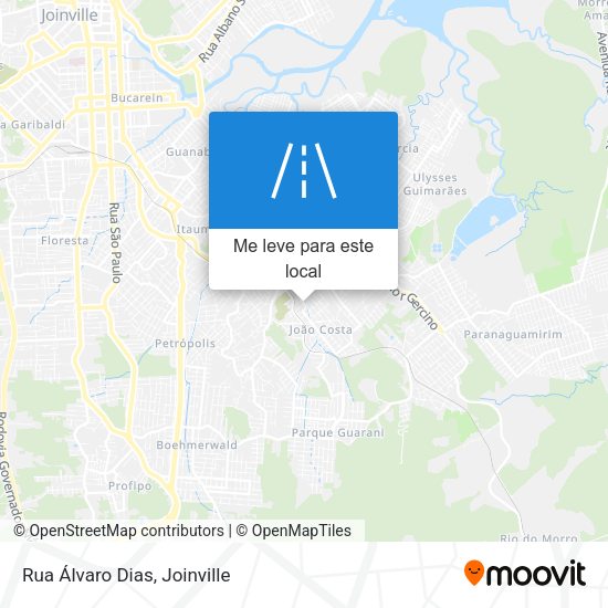 Rua Álvaro Dias mapa