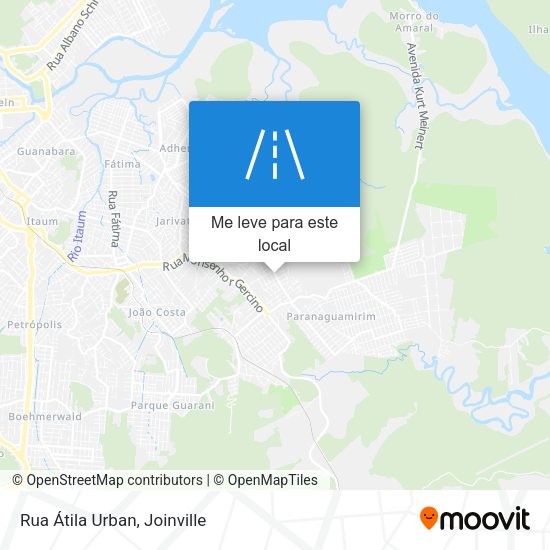 Rua Átila Urban mapa