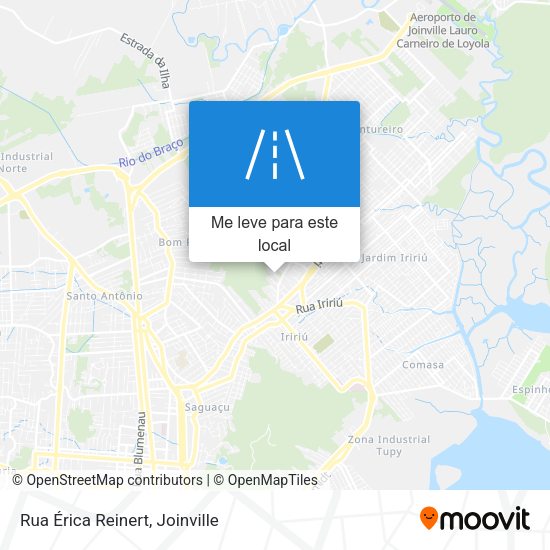 Rua Érica Reinert mapa