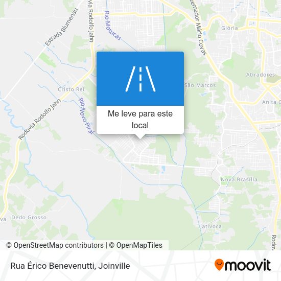 Rua Érico Benevenutti mapa