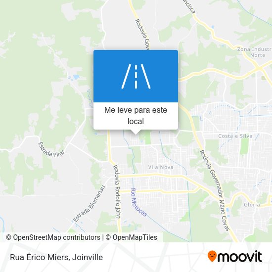 Rua Érico Miers mapa