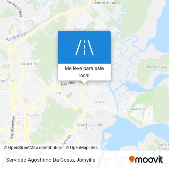 Servidão Agostinho Da Costa mapa