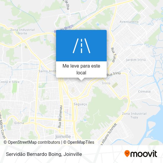 Servidão Bernardo Boing mapa