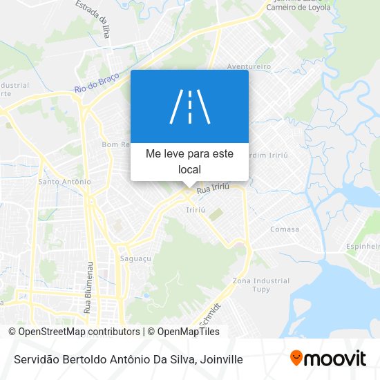 Servidão Bertoldo Antônio Da Silva mapa