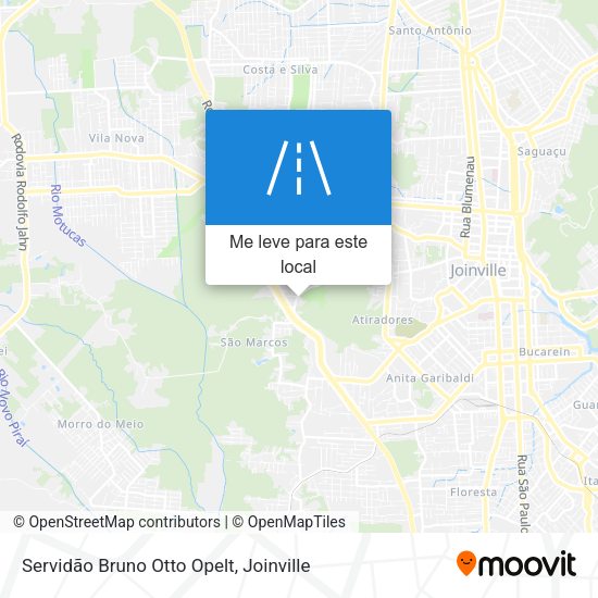 Servidão Bruno Otto Opelt mapa