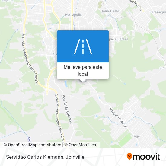 Servidão Carlos Klemann mapa